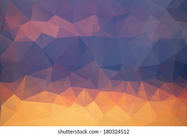 Abstract Triangle Geometrical Multicolored Background, Vector Illustration EPS10