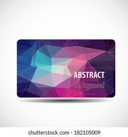 Abstract Triangle Geometrical Multicolored Background