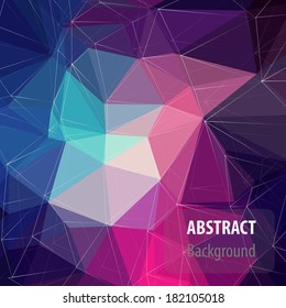Abstract Triangle Geometrical Multicolored Background
