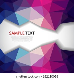 Abstract Triangle Geometrical Multicolored Background