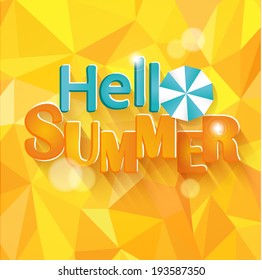 Abstract Triangle Geometrical Multicolored Background. Vector.