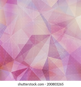Abstract Triangle Geometrical Multicolored Background. EPS10