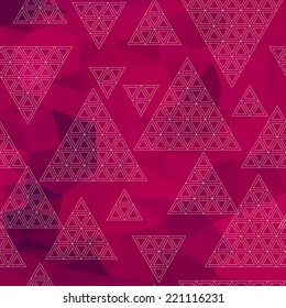 Abstract Triangle Geometrical Multicolored Background, Vector Illustration EPS10