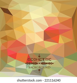 Abstract Triangle Geometrical Multicolored Background, Vector Illustration EPS10