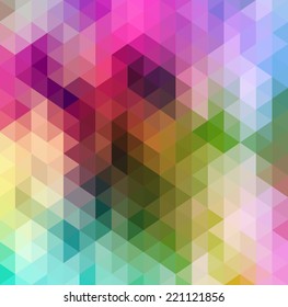 Abstract Triangle Geometrical Multicolored Background, Vector Illustration EPS10
