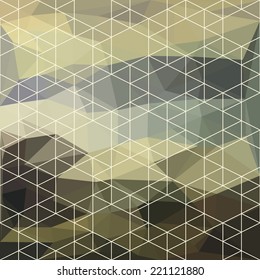 Abstract Triangle Geometrical Multicolored Background, Vector Illustration EPS10