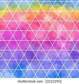 Abstract Triangle Geometrical Multicolored Background, Vector Illustration EPS10