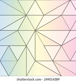 Abstract Triangle Geometrical Multicolored Background, Vector