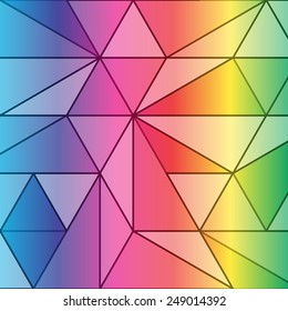 Abstract Triangle Geometrical Multicolored Background, Vector