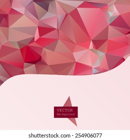 Abstract Triangle Geometrical Multicolored Background