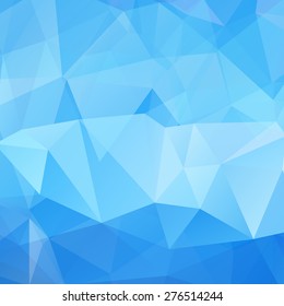 Abstract Triangle Geometrical Multicolored Background, Blue Vector Illustration