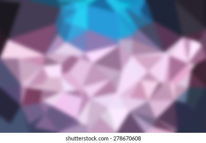 Abstract Triangle Geometrical Multicolored Background on a soft blurry, Vector Illustration EPS10