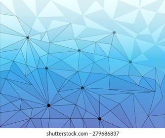 Abstract Triangle Geometrical Multicolored Background. vector illustration