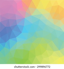 Abstract Triangle Geometrical Multicolored Background, Vector Illustration EPS10