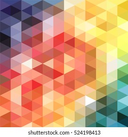 Abstract Triangle Geometrical Multicolored Background