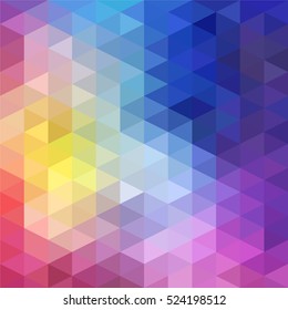 Abstract Triangle Geometrical Multicolored Background