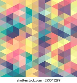 Abstract Triangle Geometrical Multicolored Background