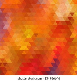 Abstract Triangle Geometrical Multicolored Old Style Background, Vector Illustration EPS10