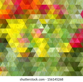 Abstract Triangle Geometrical Multicolored Old Style Background, Vector Illustration EPS10, Contains Transparent Objects
