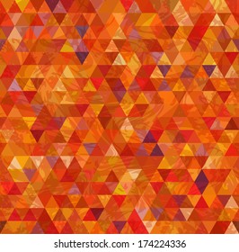 Abstract Triangle Geometrical Multicolored Old Style Background, Vector Illustration EPS10