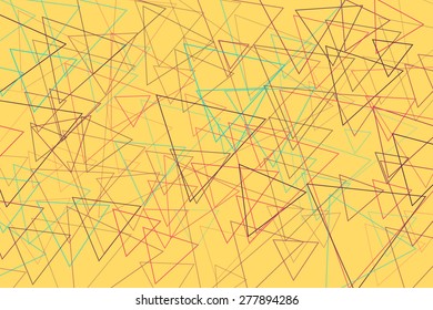 Abstract Triangle Geometrical Multicolored Vector Background