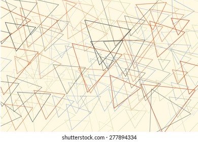 Abstract Triangle Geometrical Multicolored Vector Background
