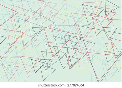 Abstract Triangle Geometrical Multicolored Vector Background
