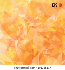 Abstract Triangle Geometrical Orange Background
