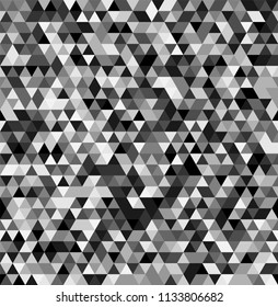 Abstract Triangle Geometrical Seamless Black and White Background