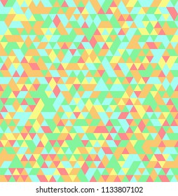 Abstract Triangle Geometrical Seamless Summer Background
