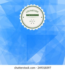 Abstract Triangle Geometrical Transparency Background. Vector Illustration EPS10