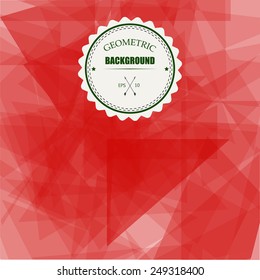 Abstract Triangle Geometrical Transparency Background. Vector Illustration EPS10