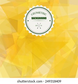 Abstract Triangle Geometrical Transparency Background. Vector Illustration EPS10
