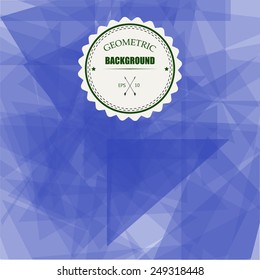 Abstract Triangle Geometrical Transparency Background. Vector Illustration EPS10