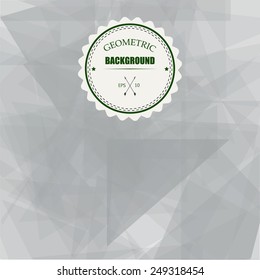 Abstract Triangle Geometrical Transparency Background. Vector Illustration EPS10