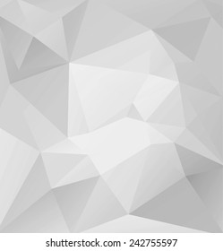 Abstract Triangle Geometrical White Background, Vector Illustration. Polygonal design.