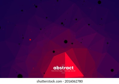 Abstract triangle geometry background and wallpaper, banner backdrop template. Vector EPS