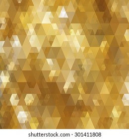 Abstract triangle gold texture background