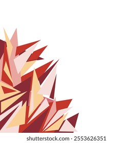 abstract triangle in graffiti style for corner