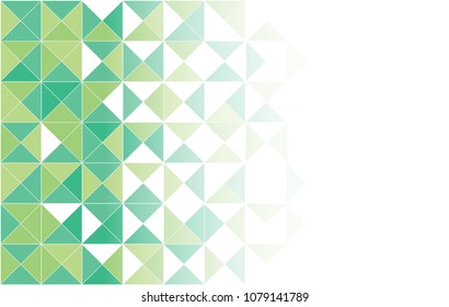 Abstract triangle green Background. vector illustration