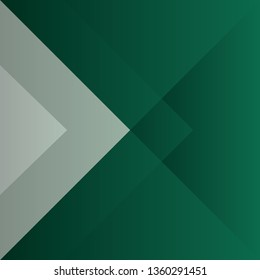 Abstract triangle green color background, vector illustration