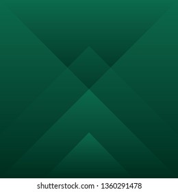 Abstract triangle green color background, vector illustration