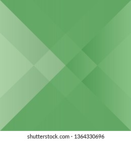 Abstract triangle green color background, vector illustration