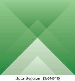 Abstract triangle green color background, vector illustration