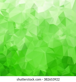 Abstract triangle green texture background
