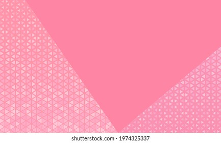 Abstract triangle halftone background. Geometric pattern. Space for text.  Vector background.