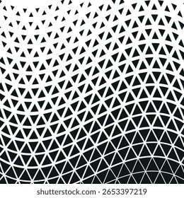 Diseño de patrón de ondulación sin costuras de semitono triángulo abstracto