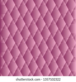 Abstract triangle and hexagon on pink background, vector illustration