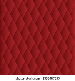 Abstract triangle and hexagon on red background, vector illustration
