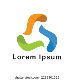 Abstract triangle icon design template element. Business card vector sign